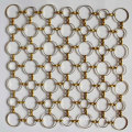 interior design Decorative metal ring mesh